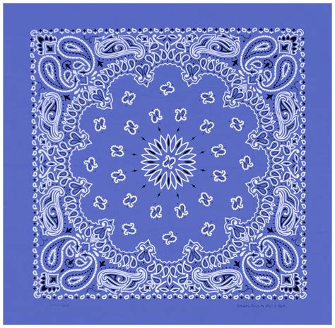 blue bandana pattern